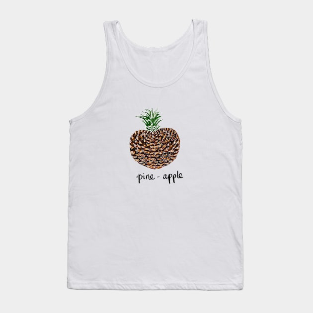 Pine-apple Tank Top by Pixelated Dino